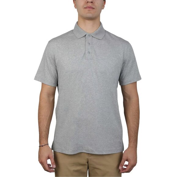 TILLEY 100% Cotton Short Sleeves 3 Buttons Collared Gray Polo Shirt Size XL - Picture 1 of 11